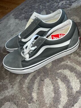 Vans Old Skool Sneakers in Gray and White